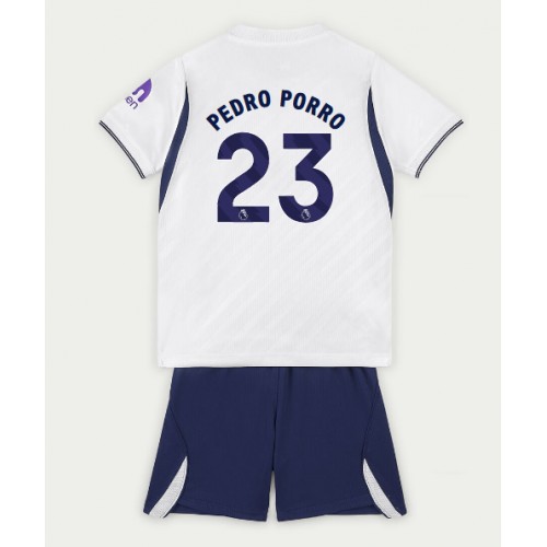 Tottenham Hotspur Pedro Porro #23 Domaci Dres za Dječji 2026-27 Kratak Rukavima (+ kratke hlače)